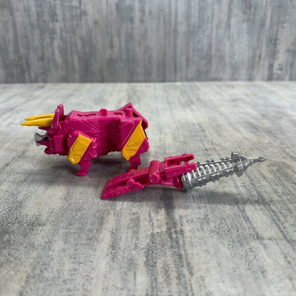Power Rangers Dino Charge Pink Triceratops Charger Megazord Zord Builder Bandai - Picture 3 of 6